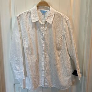 Draper James White collared shirt